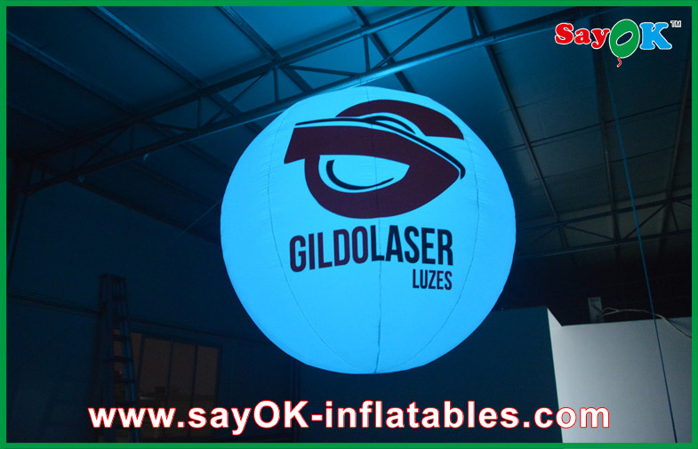 Event Inflatable Lighting Decoration Colored Led Light Ballon With Printing Logo