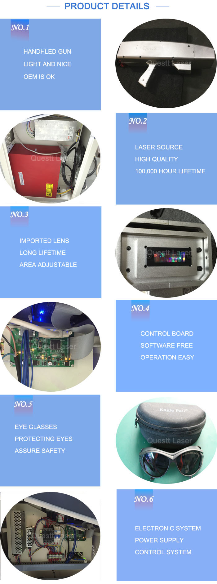 Oxide Coating 200W Fiber Laser Rust Removal Paint Glue Remover Machine 7m/Min Speed