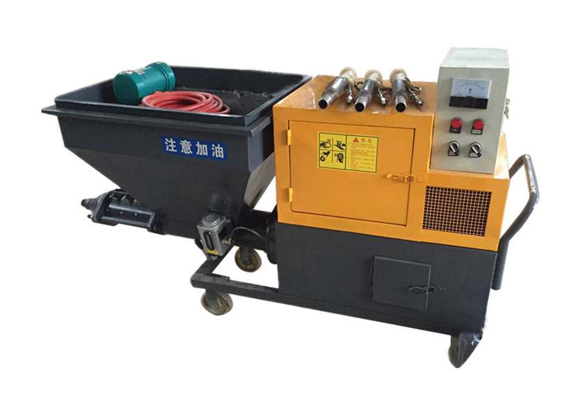 SGS Yellow Cement Mortar Plastering Machine For Refractory Material