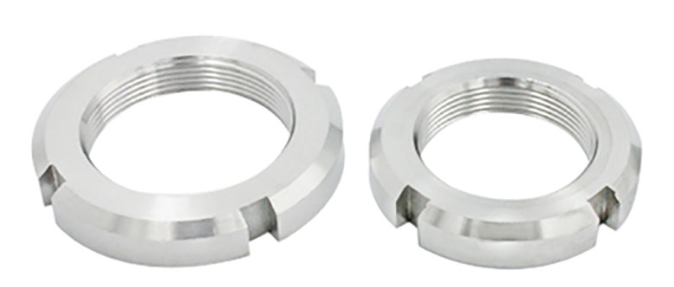 Stainless Steel M5M6M8 DIN981 Round Nut Locknuts Slotted Round Nuts