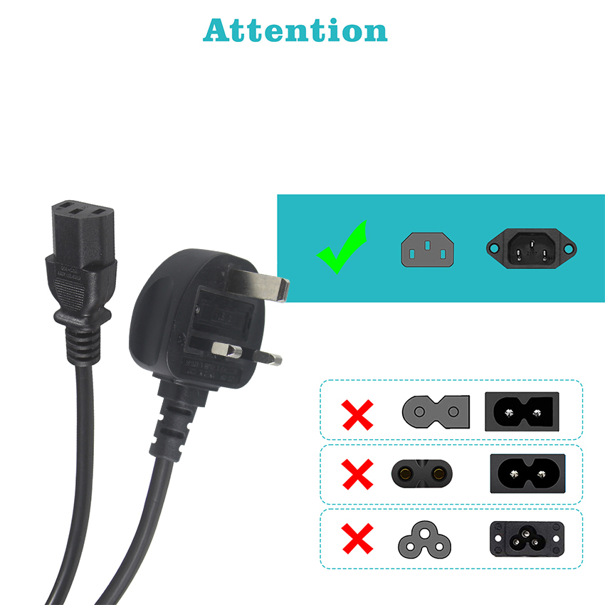 UK Plug Standard Y Shaped 2 In 1 AC Cable Splitter 7A Rating Meets Customer Requirements