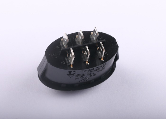 High Temperature Safety Rocker Switch , 6 Pin Rocker Switch 6A 10A 16A 4A 125V 250V