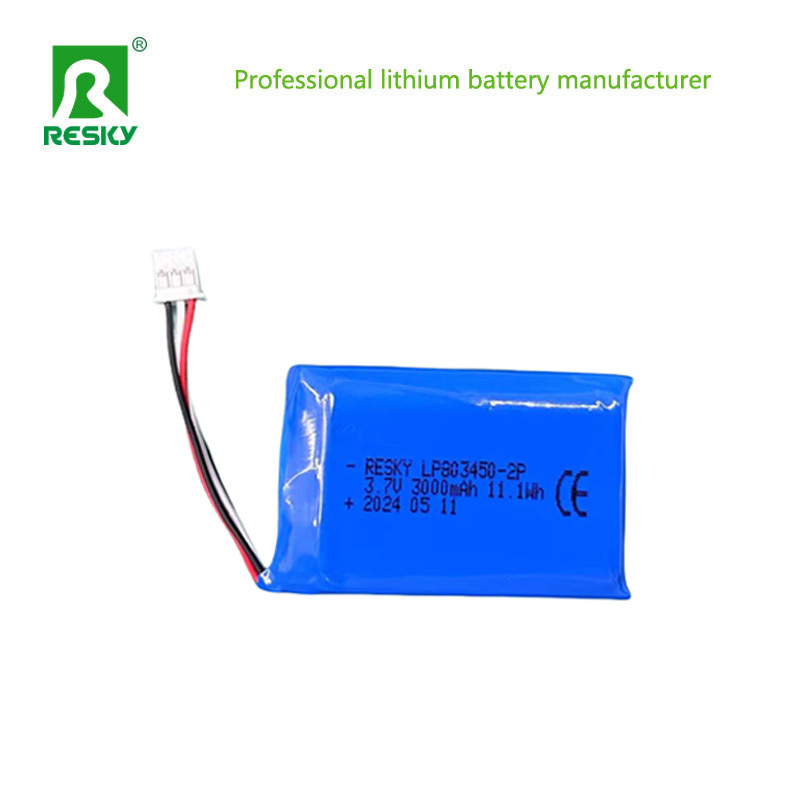 Rechargeable Lipo Li Polymer Cell 803450 3.7V 1500mAh 5.5wh