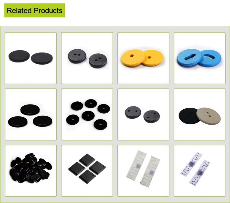 PPS UHF Washable RFID Tag Sticker , RFID Button Tag Heat Resistant For Laundry System