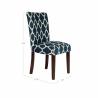 Buy cheap Classic Upholstered Printed Fabric Dining Chairs , Coloured Fabric Dining Chairs from wholesalers