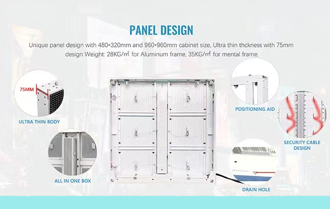 Outdoor Led Screen Long Lifespan P5.7 Full Color LED Display Panel 250mm*250mm For Outdoor Advertising