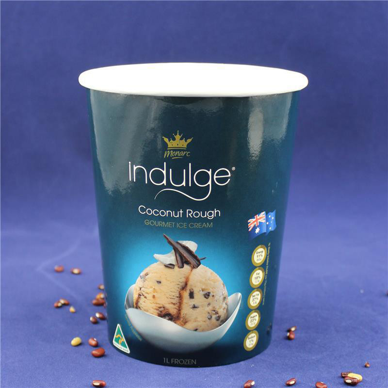 16Oz Ice Cream Paper Cup Recyclable Frozen Food Packaging