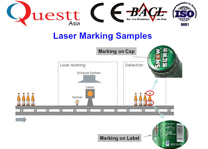 Laser Marker 20W 30W Production line Flying Small Integrated Fiber Laser Printer