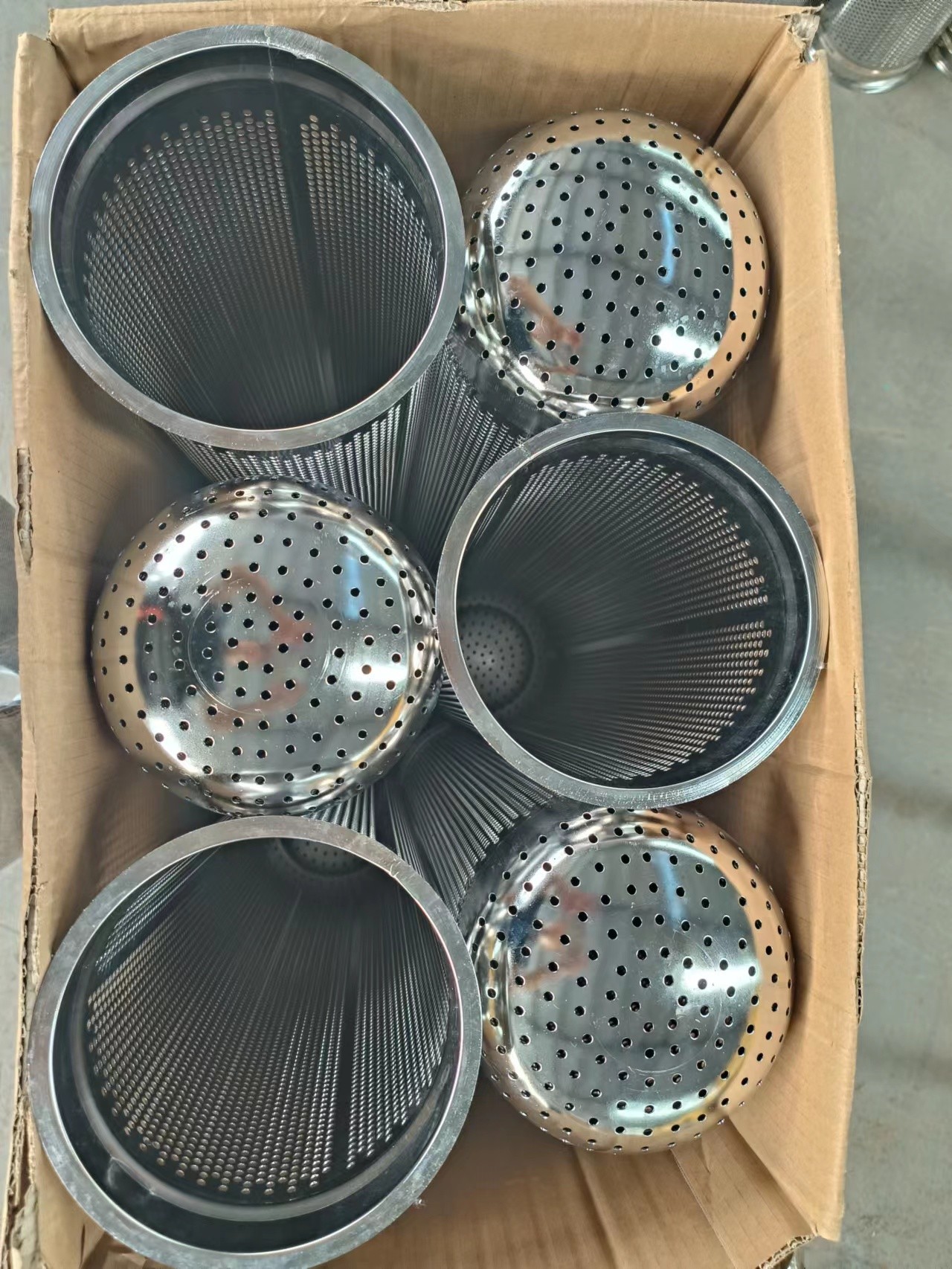 Industrial Stainless Steel Filter Baskets Wire Mesh SS304 High Precision