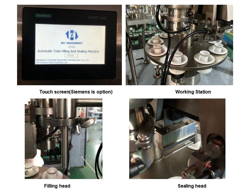 Automatic Cosmetic Toothpaste Filling and Sealing Machine