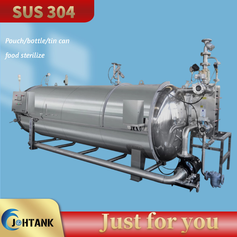 Canned Tuna Food Autoclave Retort Sterilizer PLC Control