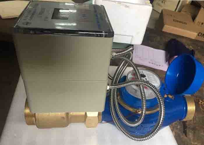 IC Card Prepaid Multi Jet Residential Flow Meter DN15 High Accuracy