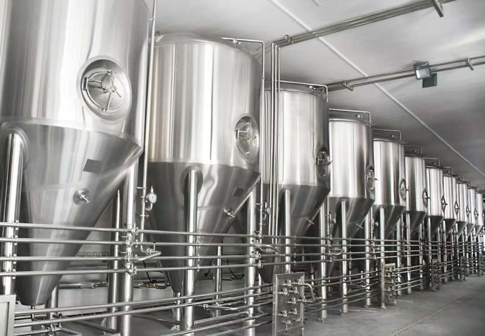 PLC Control 2mm 15 Bbl Micro Beer Brewing Machine