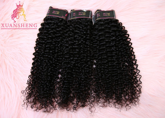Full Cuticle Malaysian 100% Virgin Indian Human Hair Deep Curly Extensions