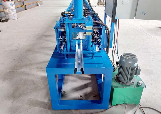 Light steel keel metal furring keel channel house structure roll forming machine with punching hole