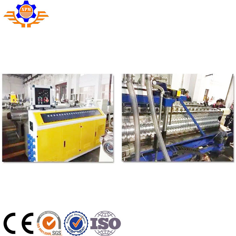 Twin Screw PVC Pipe Extrusion Machine Double Wall Corrugated Pipe Machine 20m/Min