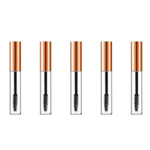 OEM Liquid Eyeliner Tube empty Round Rose Gold Clear Eyeliner Tube with brush