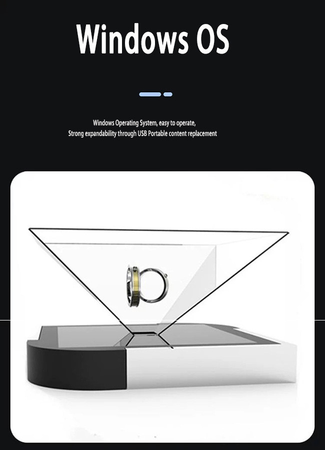Smart 360 Hologram Box Display 3D Holographic Advertising For Trade Shows & Events