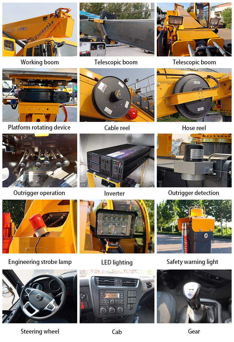 Aerial construction working Aerial Boom Lift for Advertising industry design