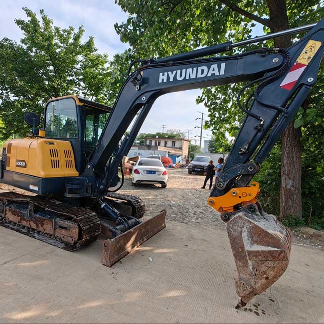 0.21m3 Bucket Capacity Crawl Excavator Used Mini Hyundai HX60