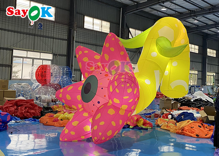Oxford Cloth Inflatable Flower Led Inflatable Party Flower Wedding Decoration