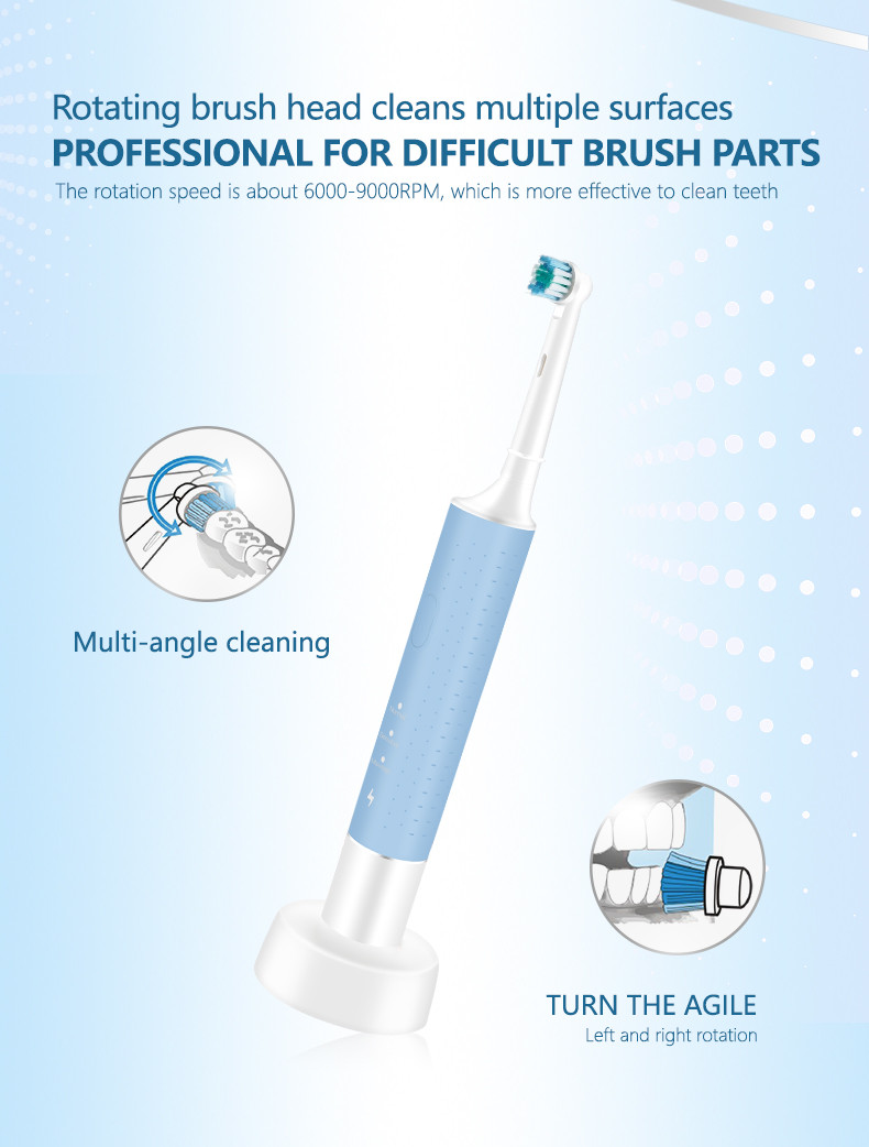 OEM 360 Rotating Electric Toothbrush 1200mAh Battery