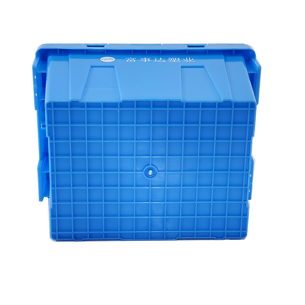 400x300x260mm Heavy Duty Nesting Crates Plastic Totes Warehouse Storage