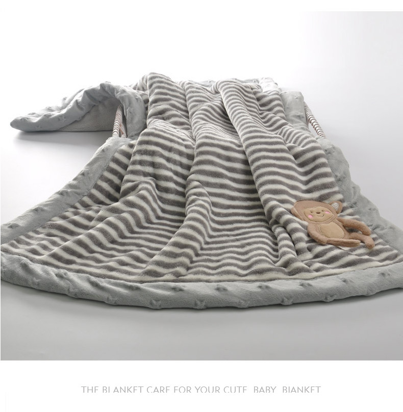 Super Soft And Warm Animal Print Baby Blanket , Kids Flannel Fleece Blanket