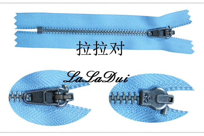 Normal Type Teeth Jeans Metal Zipper 48 Inch Zinc Yg Slider 4# Blue Polyester Tape