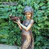 Buy cheap Customized outdoor garden decoration, life-size bronze statue of a bird feeding from wholesalers