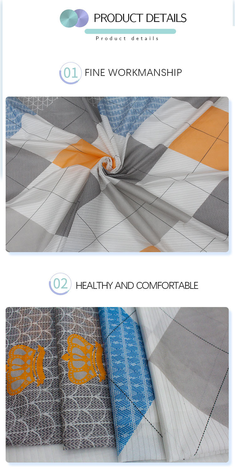 Eco Friendly Polyester Mattress Fabric Color Printed Pengji Mattress Protection Fabric