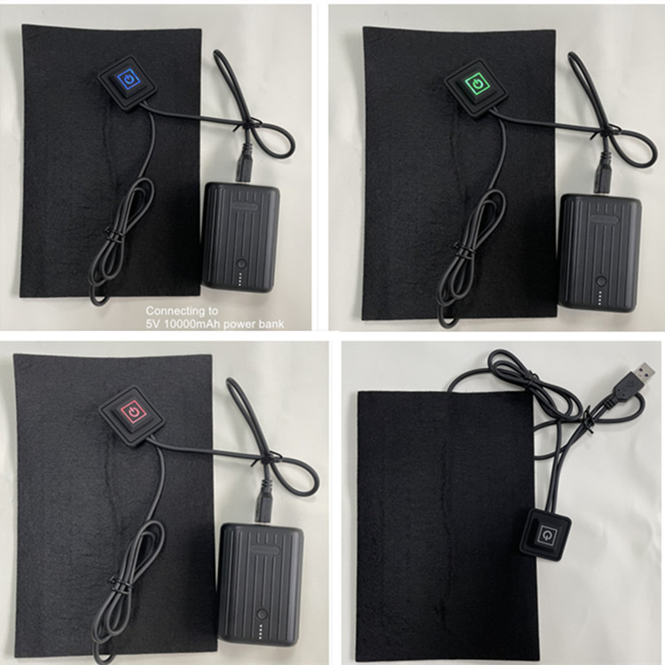 Flexible 5v Battery Operated Heating Pad 14x21cm With Switch