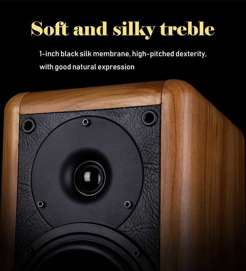 5 Inch Medium Bass Hi Fi Bookshelf Speakers For Indoor Home
