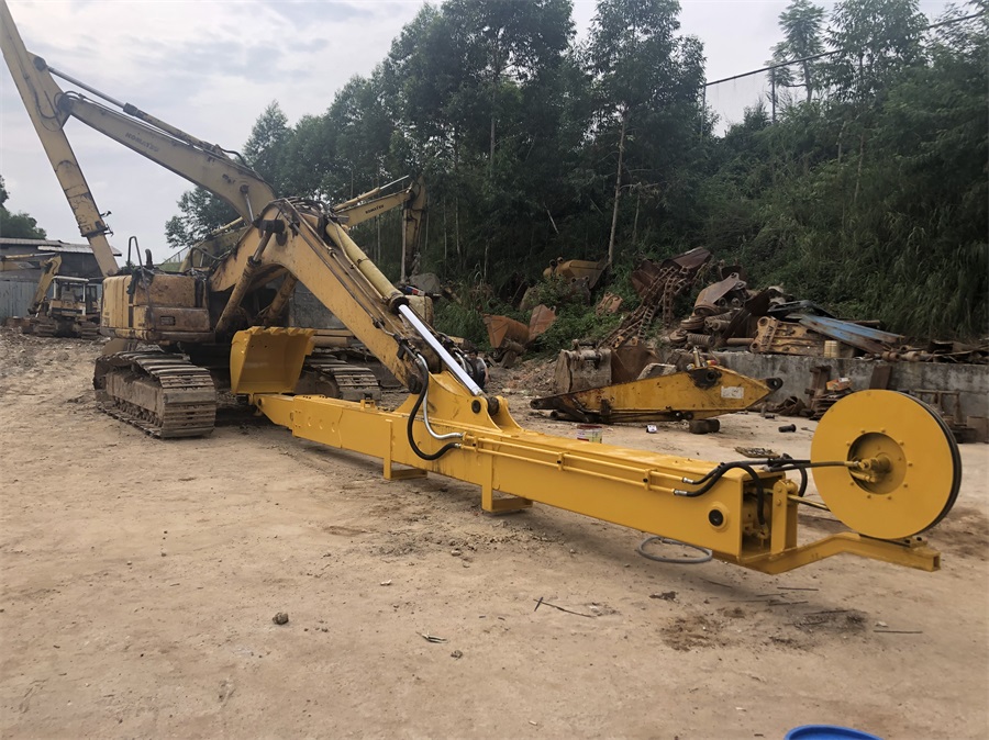 two section telescopic boom telescopic arm concrete pump excavator long reach boom