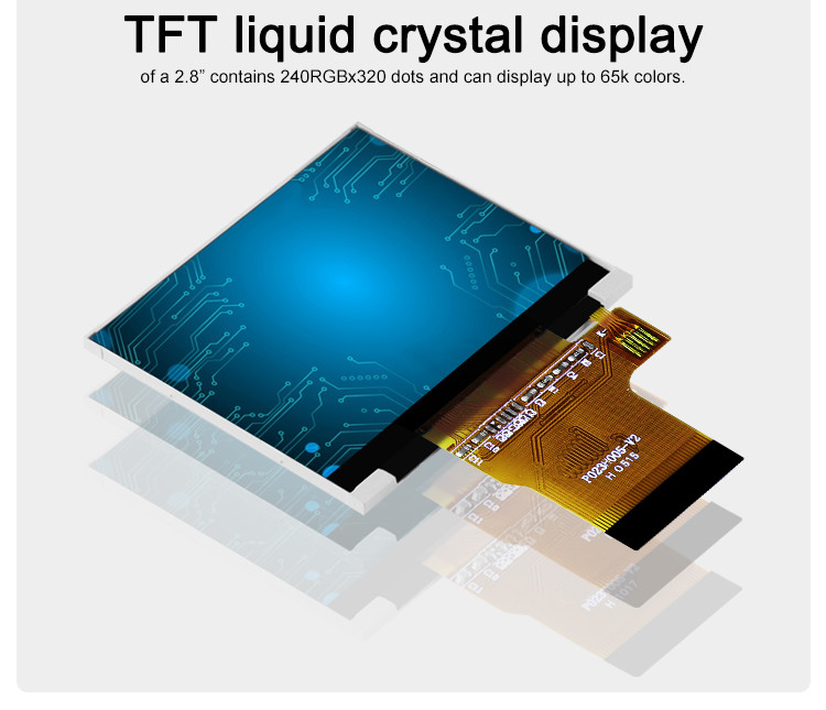 Polcd 8080 MCU 2.31 Inch LCD ILI9342C High Brightness LCD Display For Medical