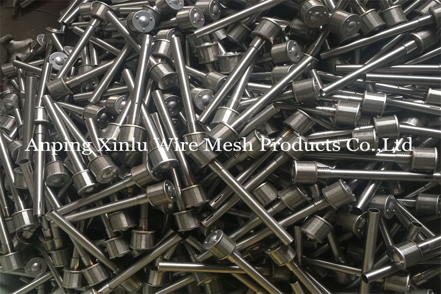 2Ton Long Neck SS316L Johnson Wire Wrapped Screen Nozzle with NPT threaded