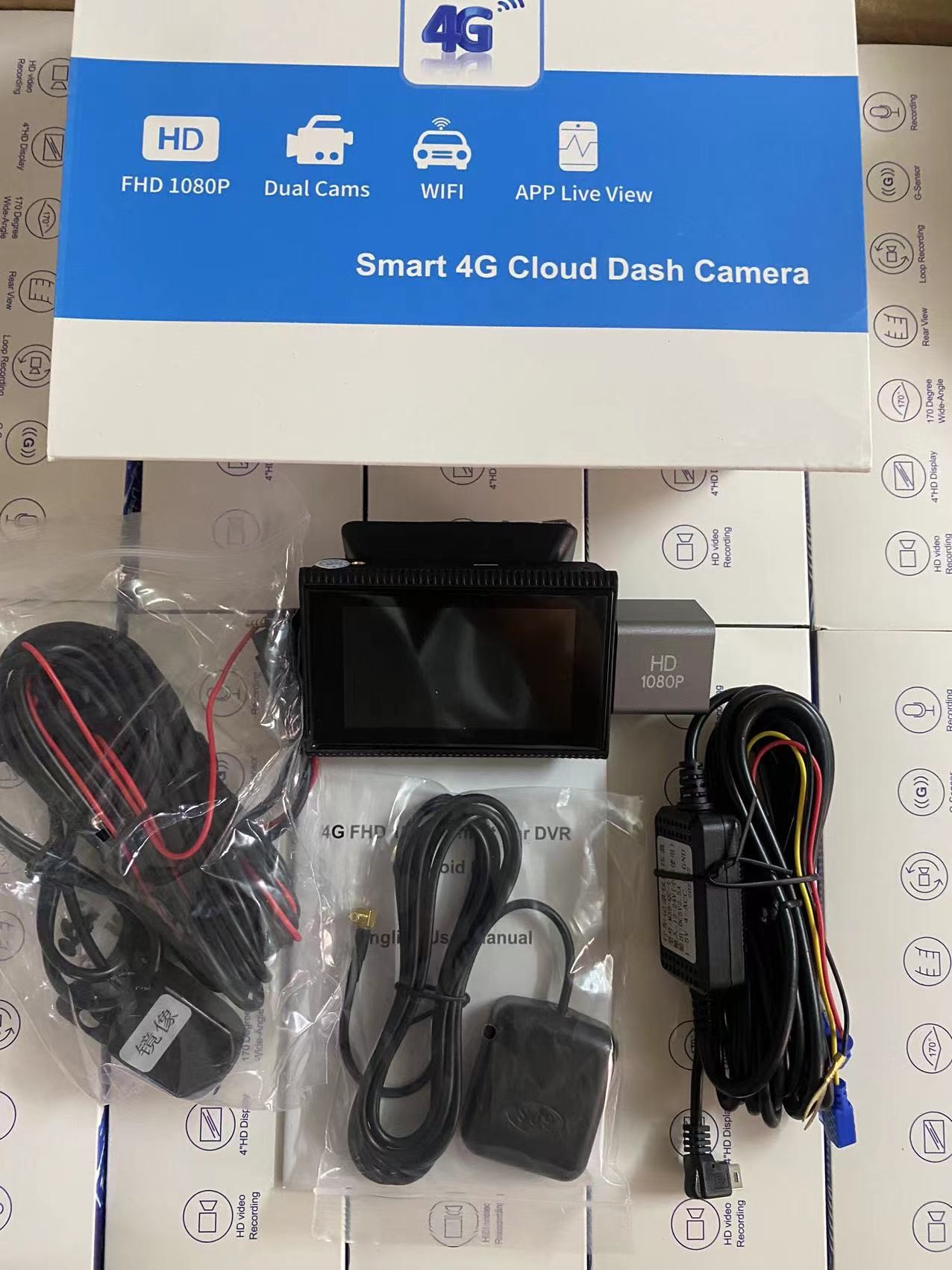 4G 3inch Android 8.1 ADAS Dual Micro Dvr Dash Cam With DVR System 128G 24H