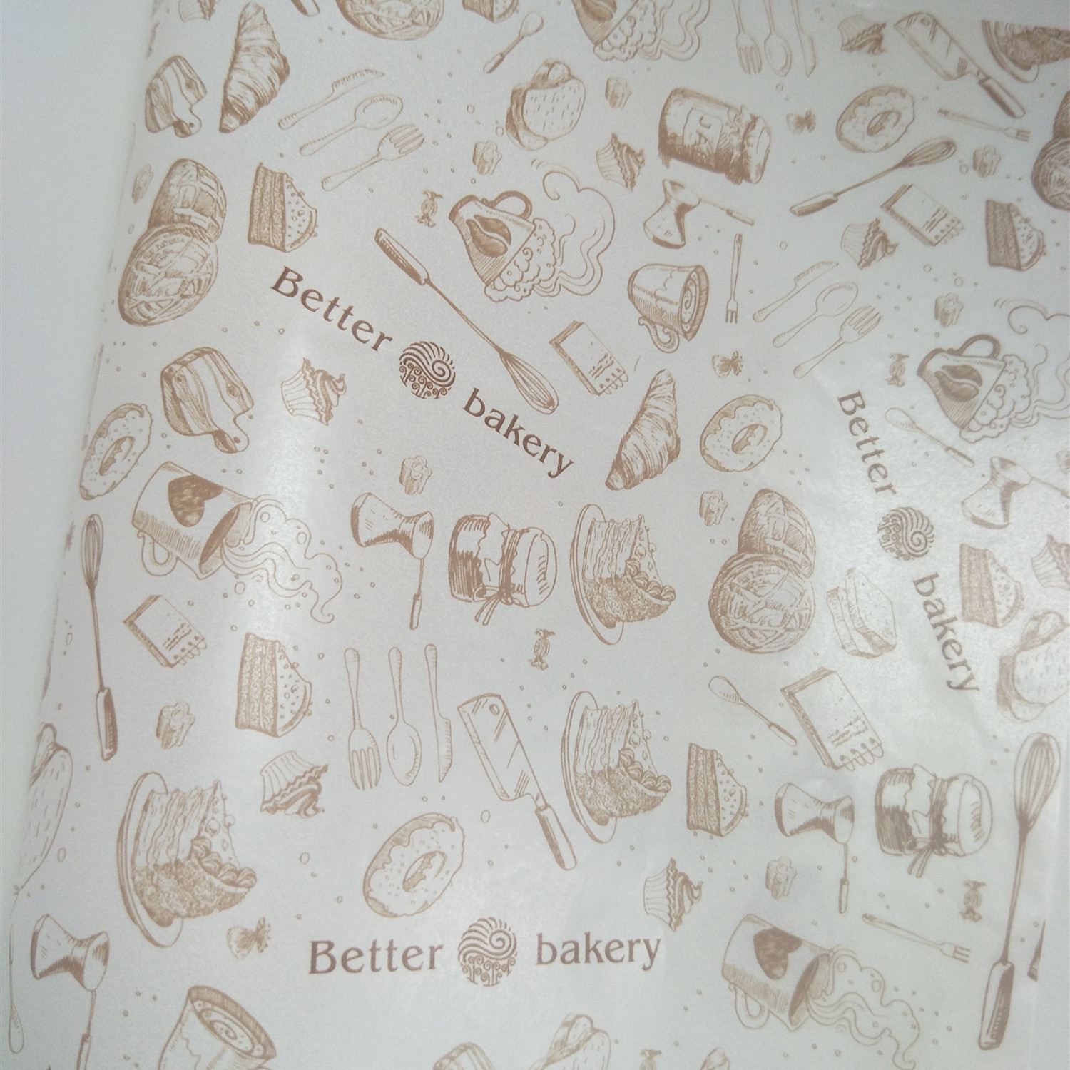 45gsm Unbleached Butter Greaseproof Paper Parchment Cheese Wrapping Paper