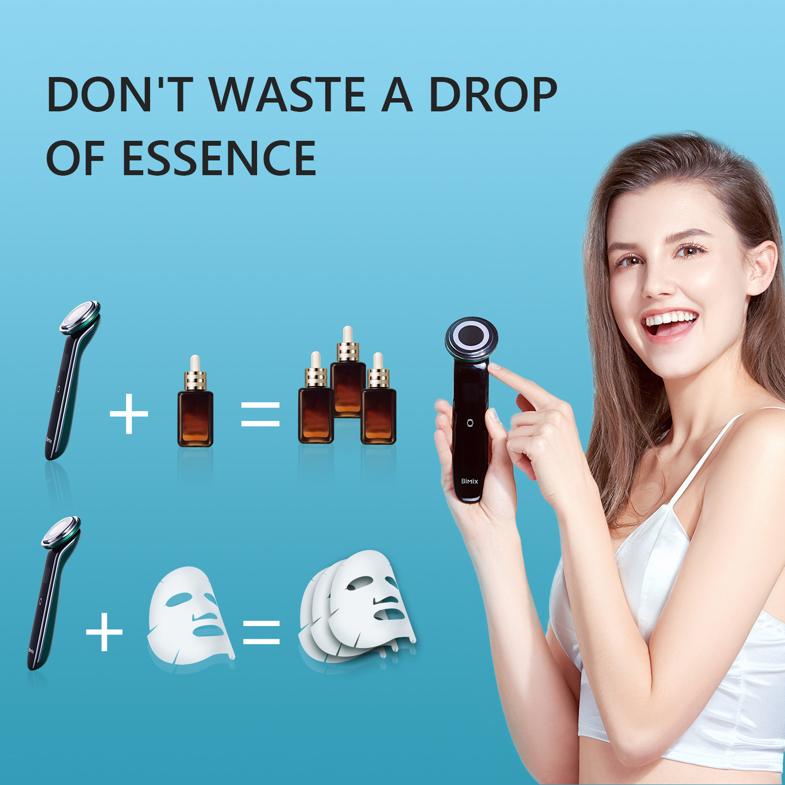 Ultrasonic Vibration 118g 2 Modes Ion Facial Device