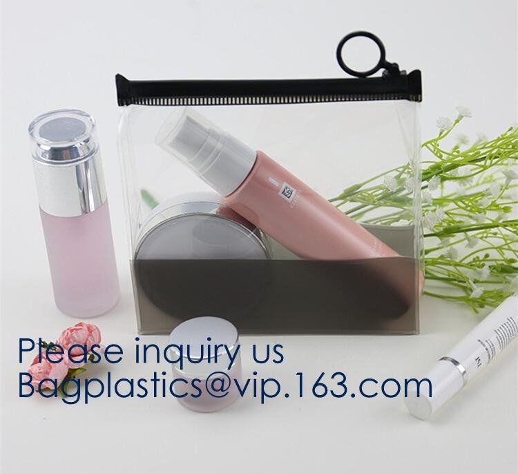 Frosted Plastic EVA Garment Packing Bag Suit Clothes Bags With zipper slider,Luxury design EVA cosmetic packaging bag wi