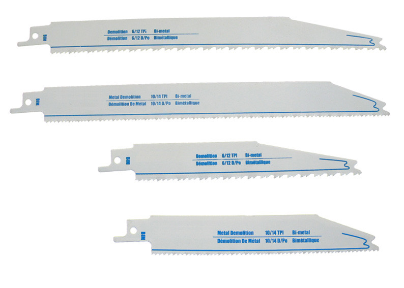 Reciprocating saw blade set 8pc Bi-Metal Demolition blade wood,wood with nails 10/14TPI 6/12TPI
