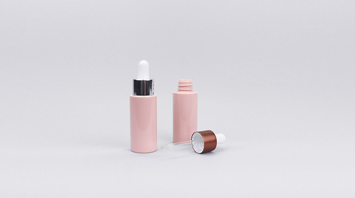Eco Friendly 50ml Unique Dropper Bottles Travel Dropper Bottle With Aluminum Silver Covered Closure