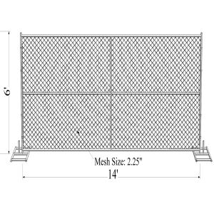Buy cheap Construction Fence Panels 6'x10' and 6'x12' product