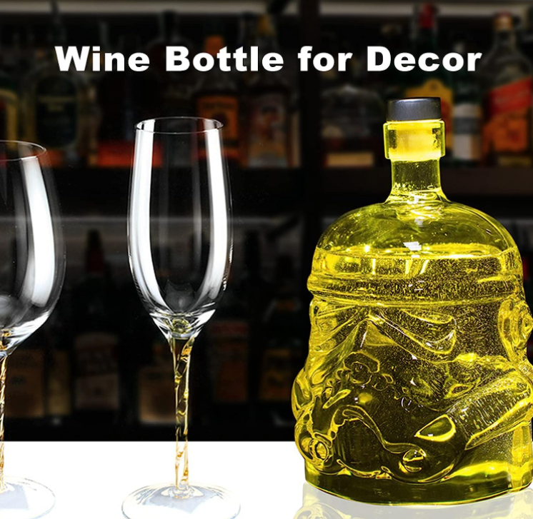 Clear Glass Bottle Wine 750ml 1000ml Brandy Liquor Glass Bottle for Customized Mask Vodka