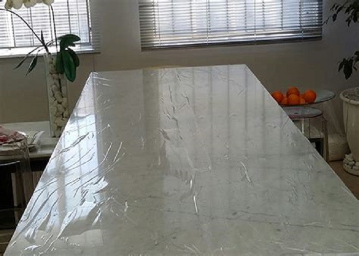 PE Material Surface Protector Film No Residue Marble Film For Countertops