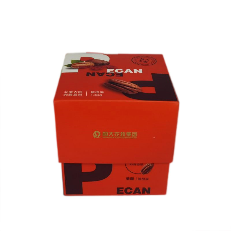 Greyboard Custom Printed Paper Boxes For Food Nuts Snacks Packaging