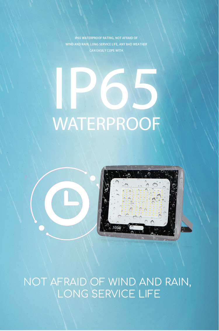 China Supply Factory Price LED Flood Light Waterproof IP65 Outdoor 50w 100w 120 Watt With Certificate