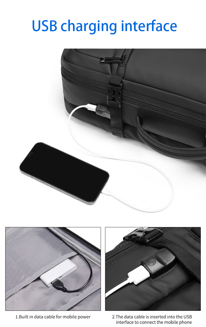 Factory new bag laptop usb charging men business waterproof bagpack backpack bag backpacks for men
