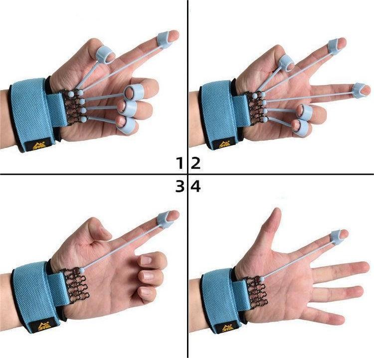 Adjustable Finger Exerciser BPA FREE Silicone Banne Hand Grip Strength Trainer Finger Resistancd Hand Strengthener