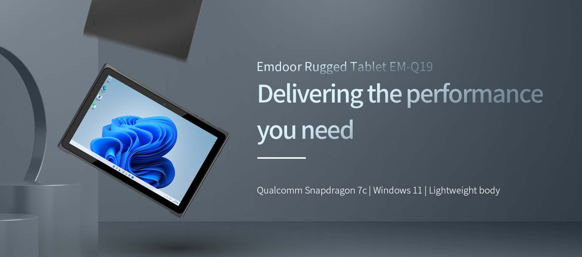 10.1" Sunlight Readable Screen Rugged Tablet with Win 11 4G LTE and 8GB RAM/128GB ROM
